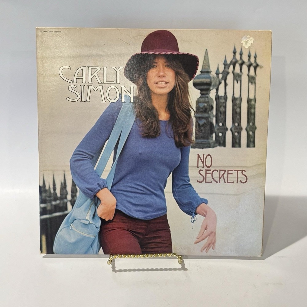 Vintage Carly Simon No Secrets Vinyl Record 1972 Elektra Records VGC‎